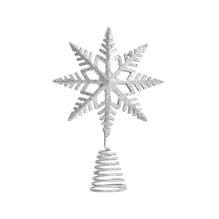 The Seasonal Aisle Snowflake Christmas Tree Topper Wayfair.co.uk